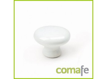Pomo mueble porcelana blanco 3