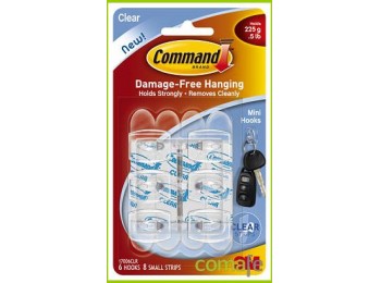 Colgador adhesivo reut. mini c