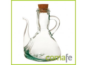 Aceitera vidrio c/tapon corcho