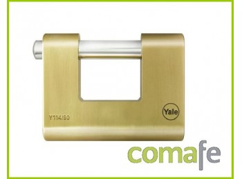 Candado laton rectangular 90mm
