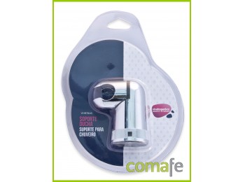 Soporte ducha ajustable c/codo