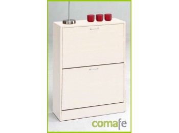Zapatero 2 puertas 82x24x63 bl