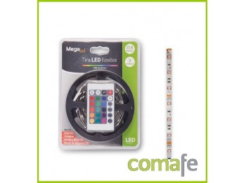 Tira led 3mt luz rgb 16 col 15