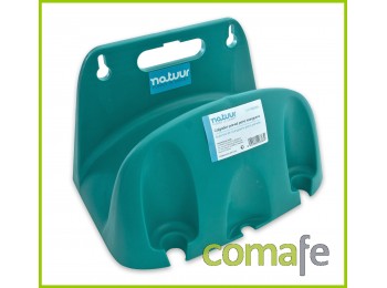 Colgador manguera pared plasti