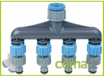 Conector rapido 4 vias con reg