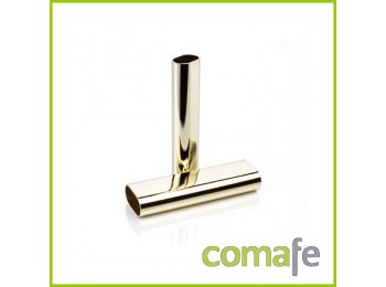 Tubo ovalado dorado 22x15 4 mt