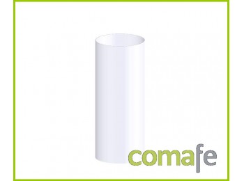 Tubo aluminio blanco 125mm dia