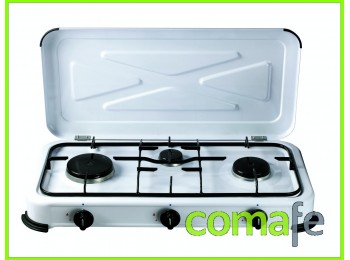 Cocina portatil de gas 3 fuego