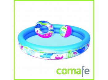 Piscina hinchable peces diam 1