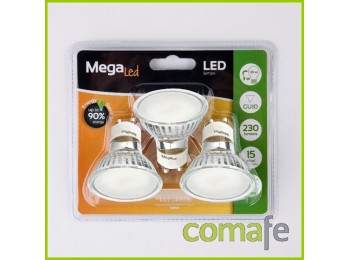 Lampara dicroica led gu10 3w 2