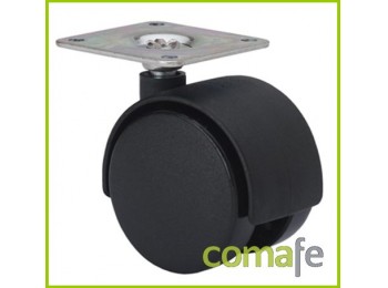 Rueda doble negra ?50 platina