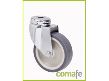 Rueda girat.goma gris ?50 aguj
