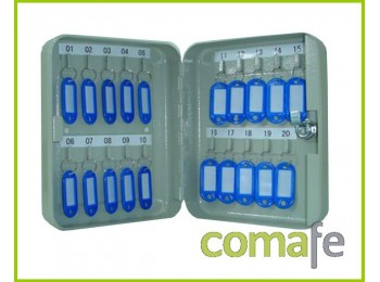 Armario llavero 20 llaves gris