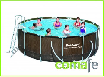 Piscina steel pro marron 427x1