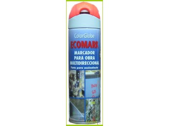 Pintura marcaje rojo fluoresce