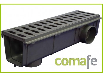 Canaleta con rejilla pvc ?90 g