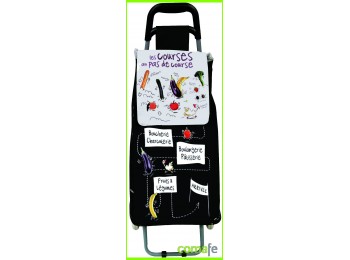 Carro compra negro pvc 50lt