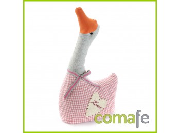 Sujetapuertas cisne rosa