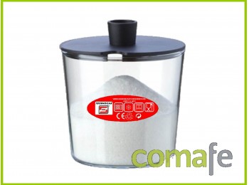 Azucarero cristal 0,40lt 9x9x1