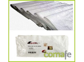 Saco escombro rafia blanco 50x