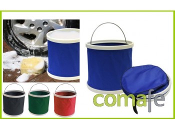 Cubo plegable textil con funda