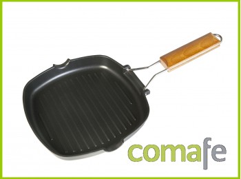 Grill rayas aluminio fund 28x2