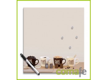 Pizarra cristal cafel 30x30cm