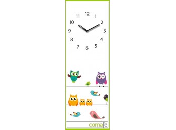 Reloj decoracion buhos 20x60