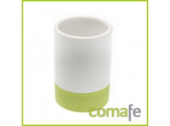 Vaso ba?o blanco-verde