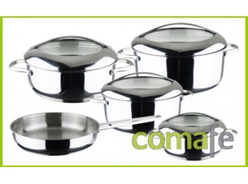 Bateria cocina inox 9pz senso
