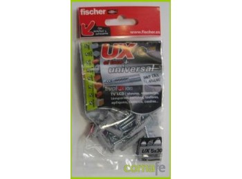 Taco ux 5x30 + tornillo 4x40 1