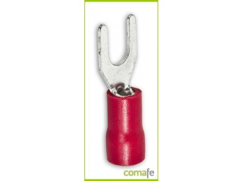 Terminal faston horquil rojo