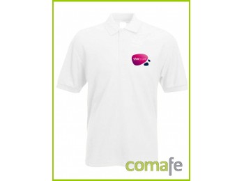 Polo manga corta blanco vivaho