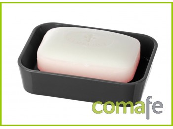 Jabonera ba?o plastico negra c