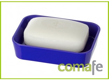 Jabonera ba?o plastico azul ca