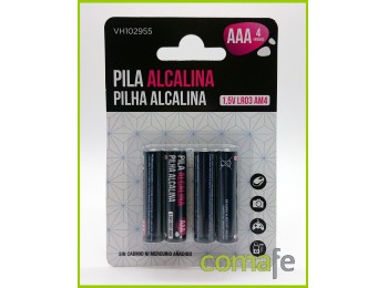 Pila alcalina lr03 aaa 4pz viv