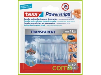 Colgador adhesivo reut transpa