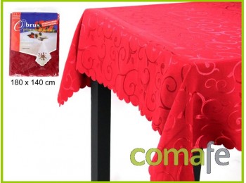 Mantel tejido rojo 200 gr 180x
