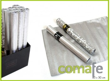 Salvamantel plastico plata 30
