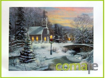 Cuadro paisaje led 60x40 cm