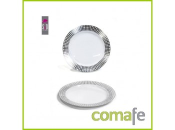Plato 6pz plastico ? 23 cm cmp