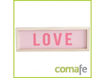 Luz decorativa 30 x 10 cm love