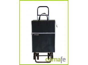 Carro compra 4r negro 40 l rol