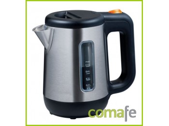 Hervidor 1000w cromo/negro 0,5