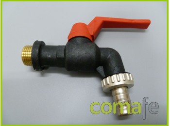 Grifo esfera pl/lat neg/rojo 1