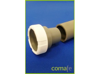 Enlace mixto pvc blanco 40mm-1