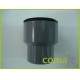 Manguito a tubo met pvc 40-28/