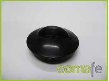 Tapon estandar goma negro 45mm