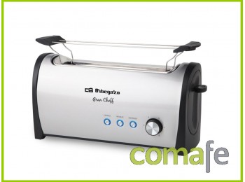 Tostador inox 1000w 1 reb.larg