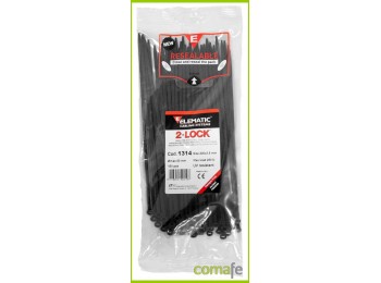 Brida 2-lock 3,5x290 negra 100